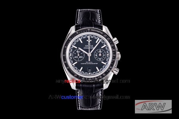 Grade 1 Replica Omega Speedmaster 9900 Watch SS Black Face